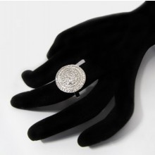 Luxusní stříbrný prsten se zirkony (KPS161)
